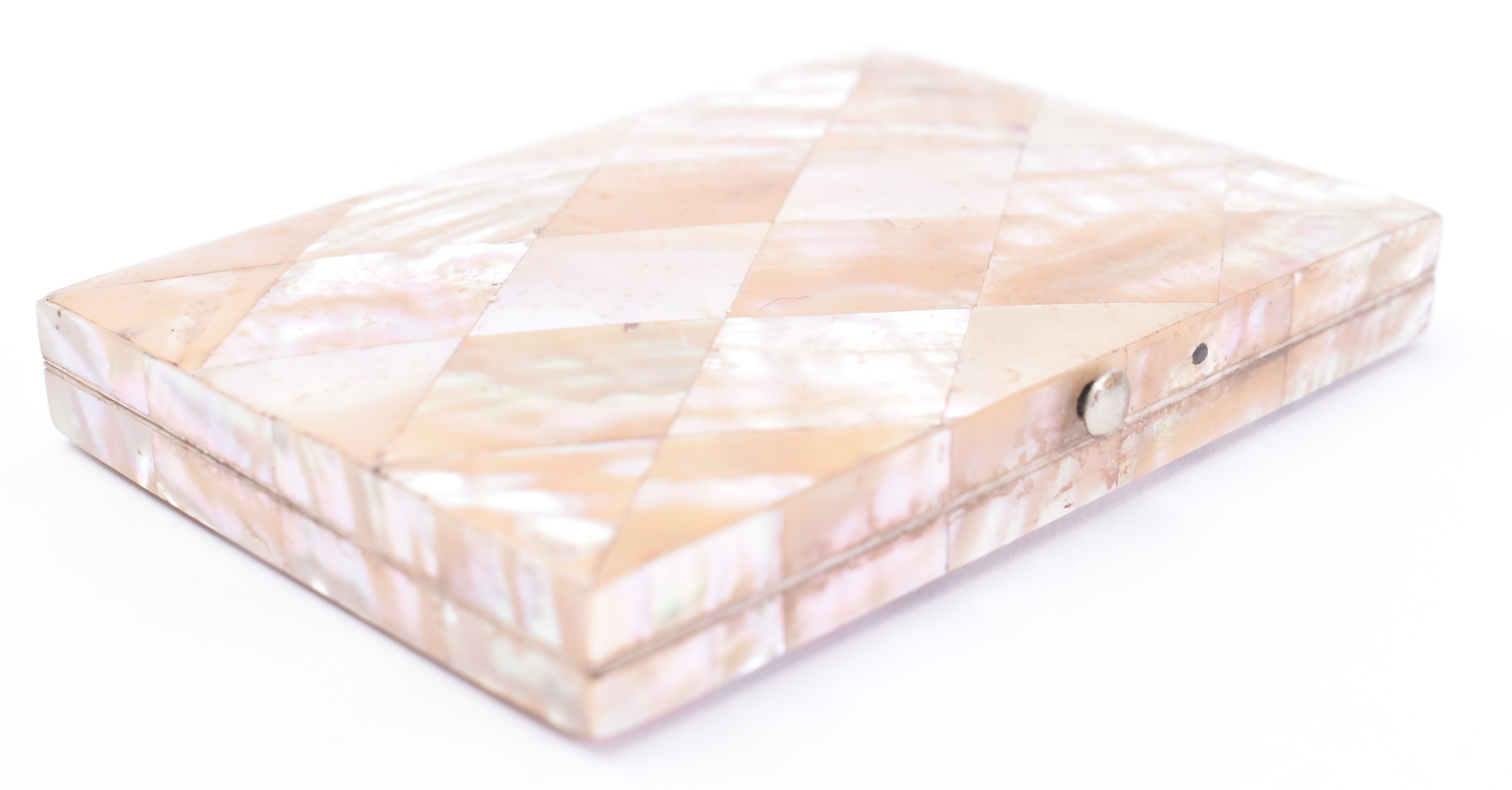 VINTAGE 20TH CENTURY MOTHER OF PEARL CARD CASE