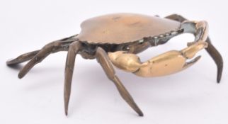 VINTAGE 20TH CENTURY BRASS ASHTRAY IN SHAPE OF A CRAB