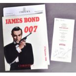 JAMES BOND 007 - VALERIE LEON'S CHRISTIES CATALOGUE & INVITATION