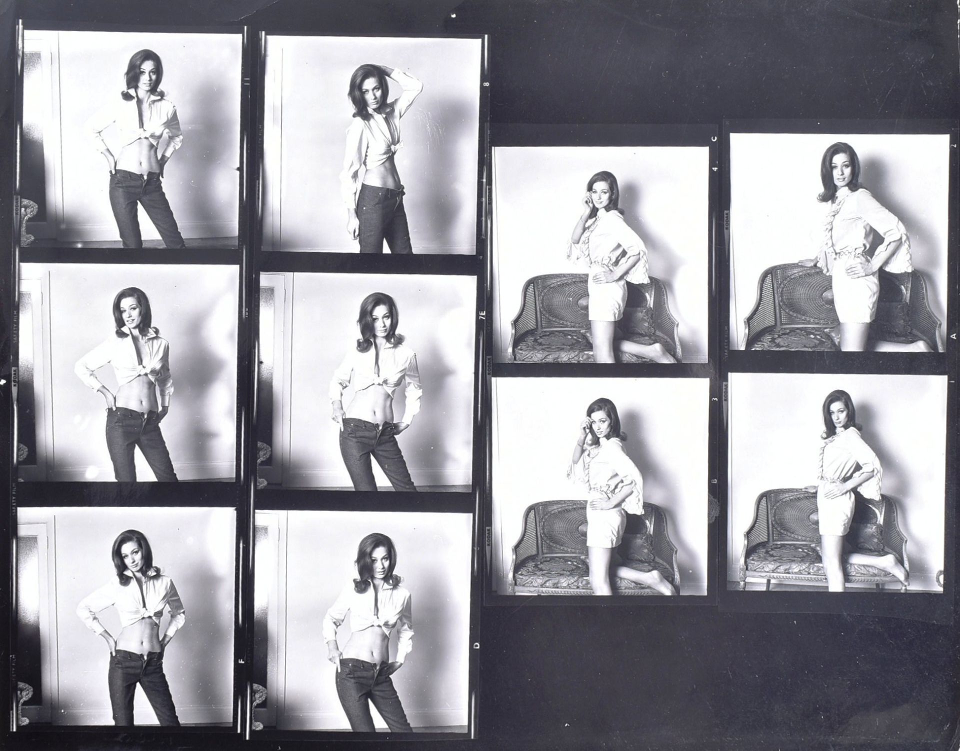 VALERIE LEON - COLLECTION OF VINTAGE 1960S / 70S CONTACT SHEETS - Image 3 of 5