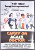 CARRY ON AGAIN DOCTOR (1969) - VALERIE LEON SIGNED POSTER