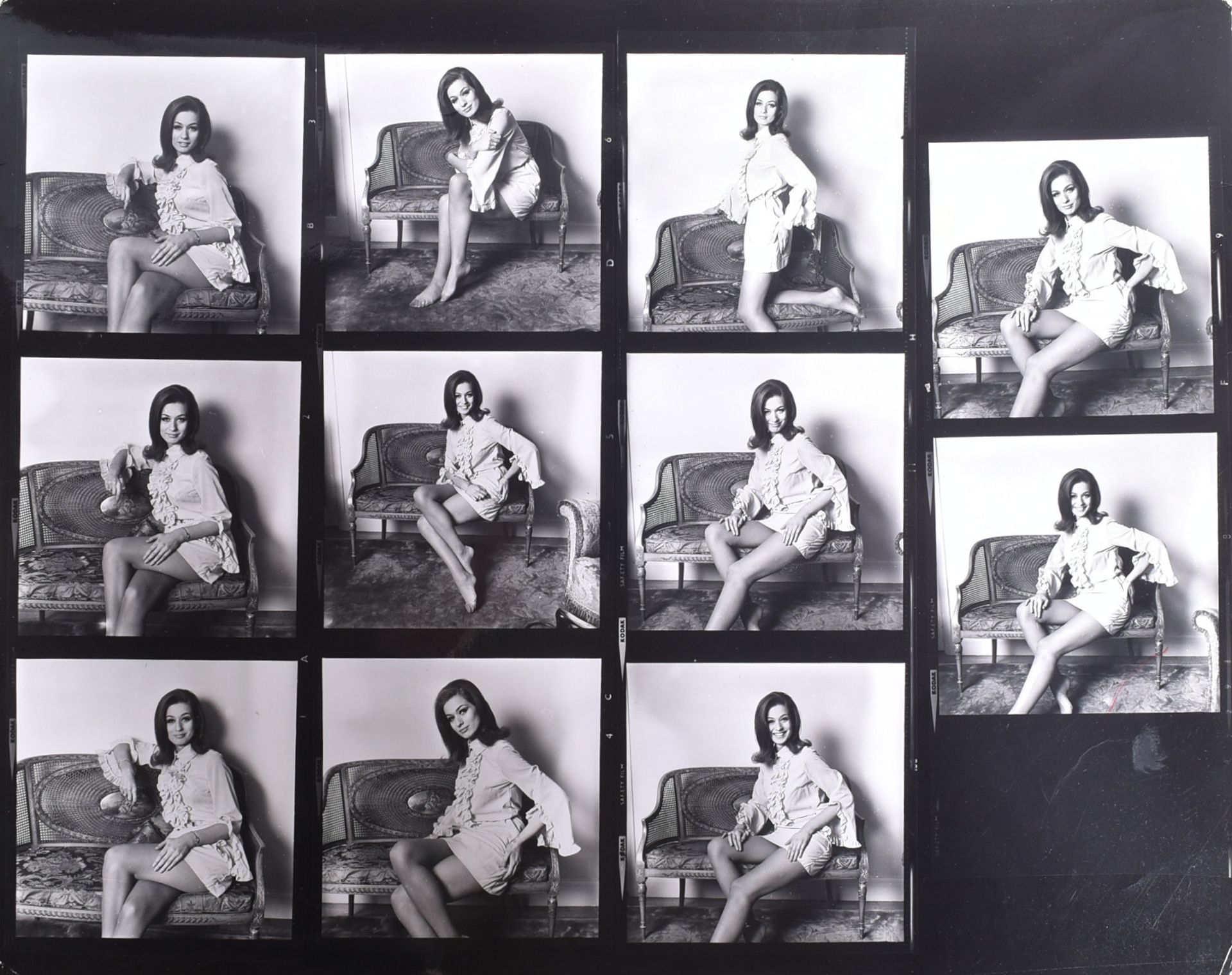 VALERIE LEON - COLLECTION OF VINTAGE 1960S / 70S CONTACT SHEETS - Image 4 of 5