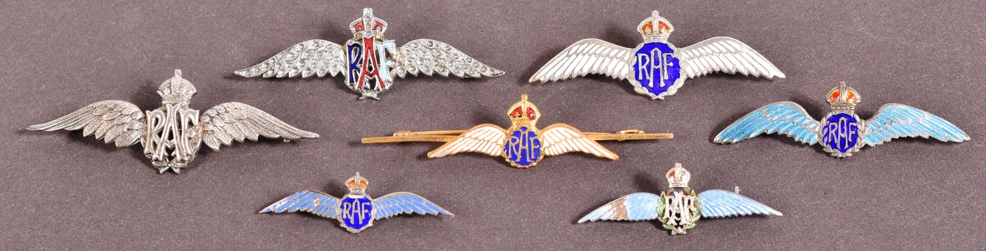 WWII SECOND WORLD WAR RAF SWEETHEART BROOCHES