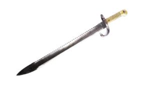 19TH CENTURY BELGIAN M1868 TERSSEN RIFLE SAWBACK BAYONET