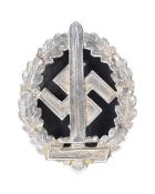 WWII SECOND WORLD WAR GERMAN DISABLED VETERANS SILVER SPORTS BADGE