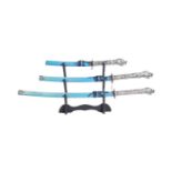 THREE PIECE JAPANESE KATANA SWORD SET