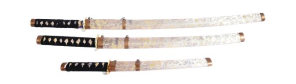 THREE PIECE JAPANESE KATANA SWORDS