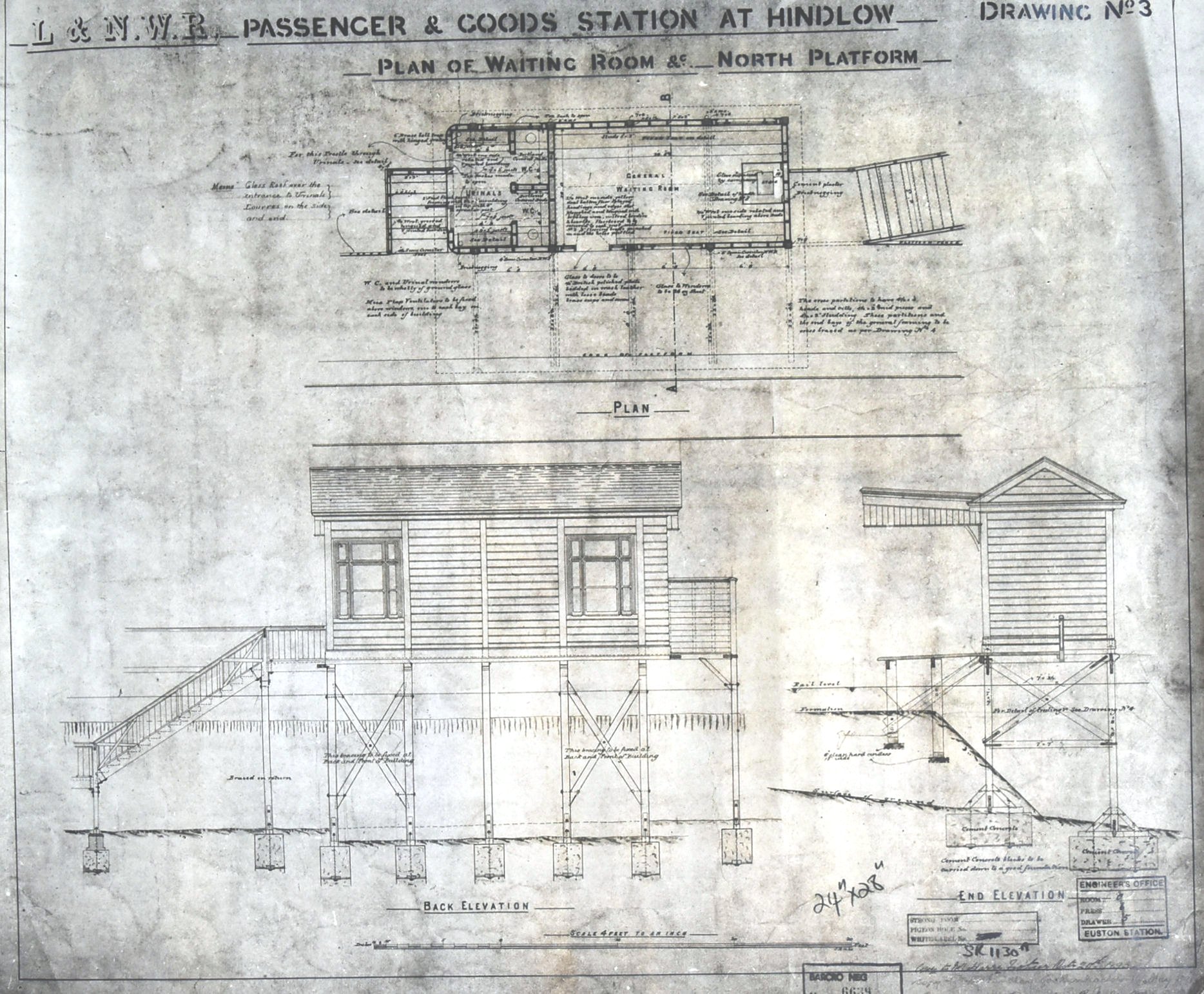 RAILWAYANA - LARGE MAP OF STOCKPORT STATION - Image 4 of 5