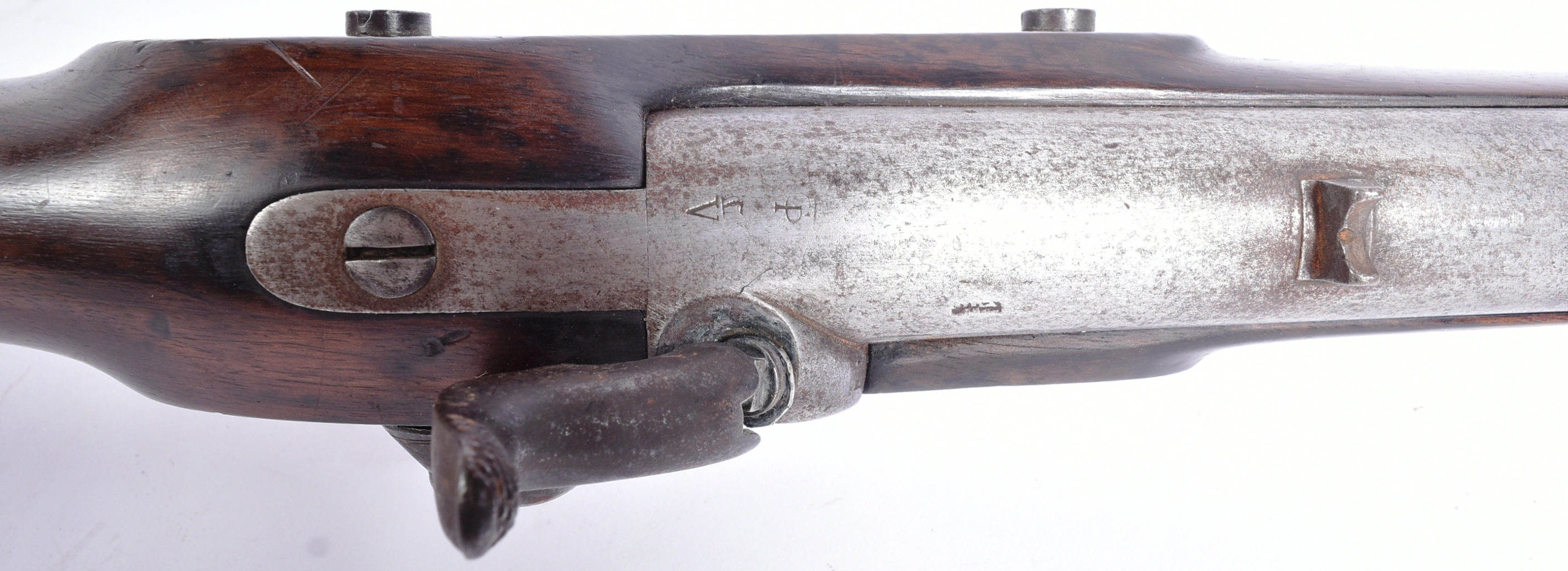 ARMS - 19TH CENTURY EAST INDIA COMPANY PERCUSSION MUSKET - Image 4 of 5