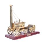 RAILWAYANA - STEPHENSON'S ROCKET BRASS MODEL