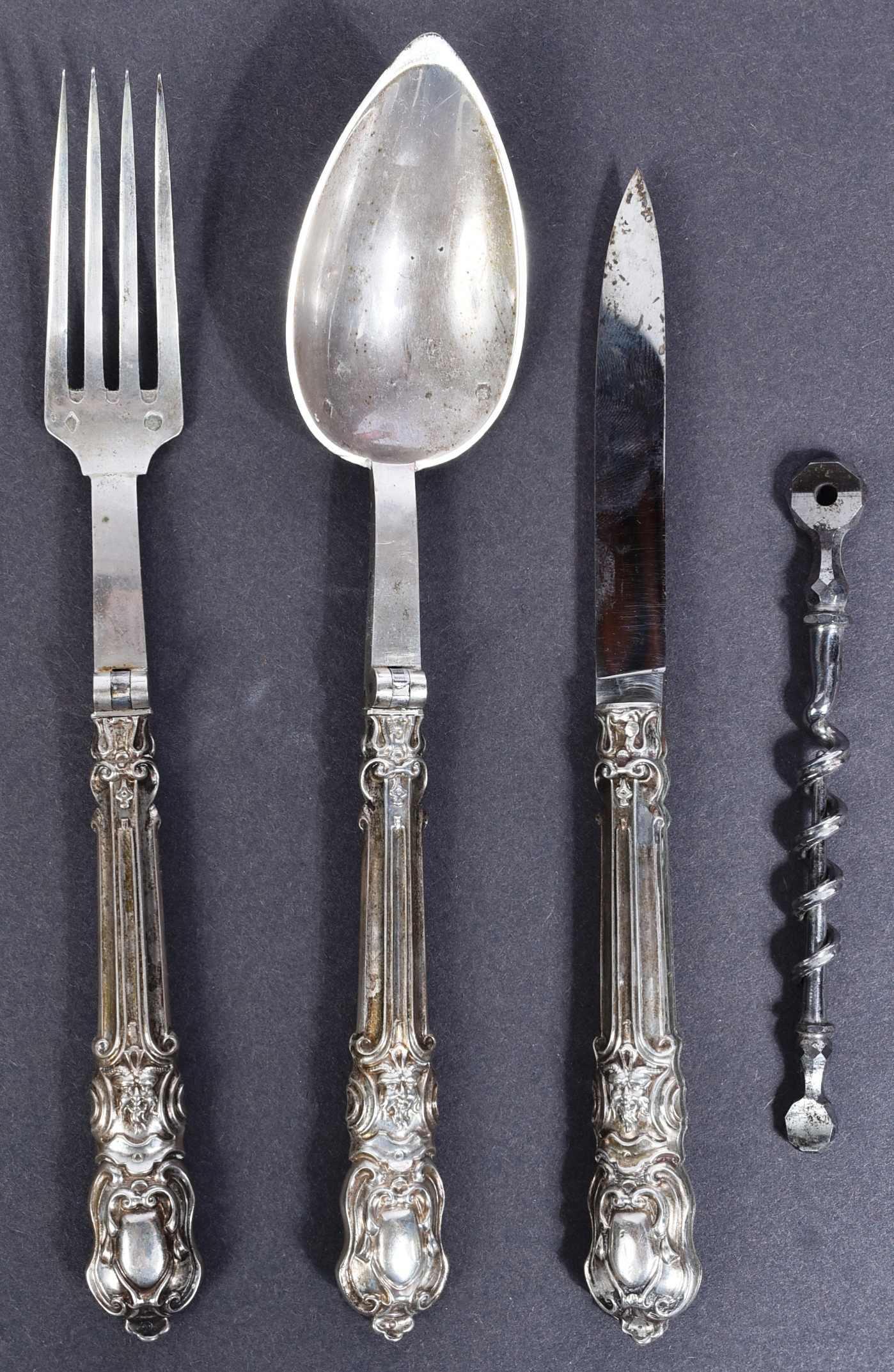 19TH CENTURY VICTORIAN CAMPAIGN CUTLERY SET - Image 3 of 5