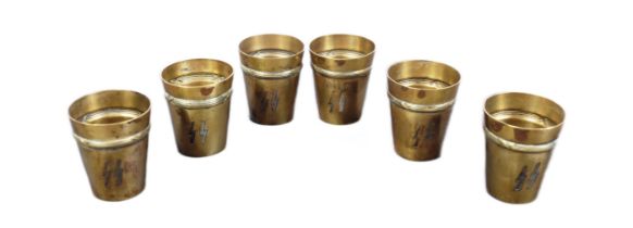 WWII SECOND WORLD WAR GERMAN WAFFEN SS SCHNAPPS CUPS