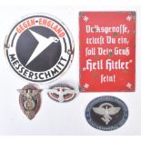 COLLECTION OF ASSORTED GERMAN THIRD REICH PLAQUES