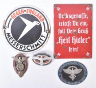 COLLECTION OF ASSORTED GERMAN THIRD REICH PLAQUES