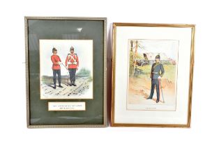 PAIR OF LATE 19TH CENTURY COLOURED MILITARY PRINTS