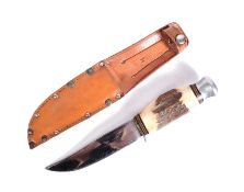 20TH CENTURY TAYLOR 'WITNESS' BOWIE TYPE HUNTING KNIFE