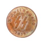 WWII SECOND WORLD WAR GERMAN WAFFEN SS CANTEEN TOKEN