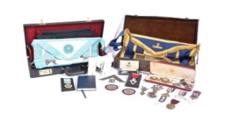 COLLECTION OF MASONIC REGALIA & MEDALS