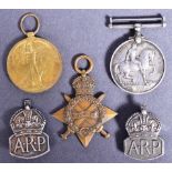 WWI FIRST WORLD WAR MEDAL TRIO - GLOUCESTER REGIMENT