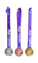 LONDON 2012 OLYMPIC GAMES - X3 REPLICA MEDALS