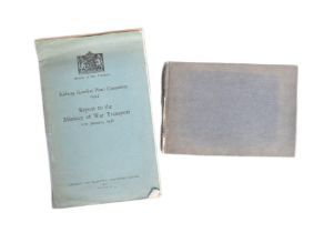 RAILWAYANA - MINISTRY OF WAR LONDON PLAN & BOOK OF LOCOMOTIVES