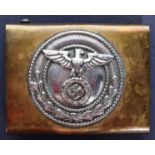 WWII SECOND WORLD WAR GERMAN SA OFFICERS BELT BUCKLE