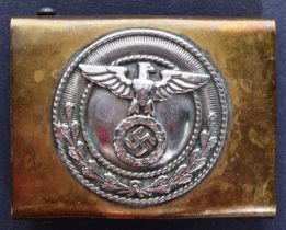 WWII SECOND WORLD WAR GERMAN SA OFFICERS BELT BUCKLE