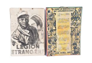 TWO A3 FRENCH FOREIGN LEGION POSTER REPRODUCTIONS