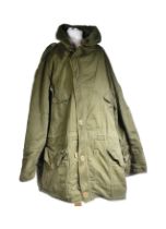 VINTAGE BRITISH ARMY MILITARY PARKA COAT