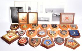 COLLECTION OF ROYAL NAVY PLAQUES & PHOTOGRAPHS