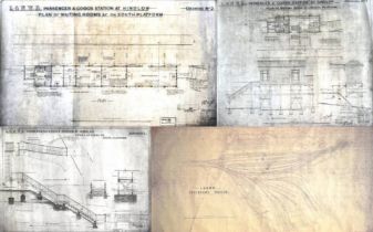 RAILWAYANA - LARGE MAP OF STOCKPORT STATION