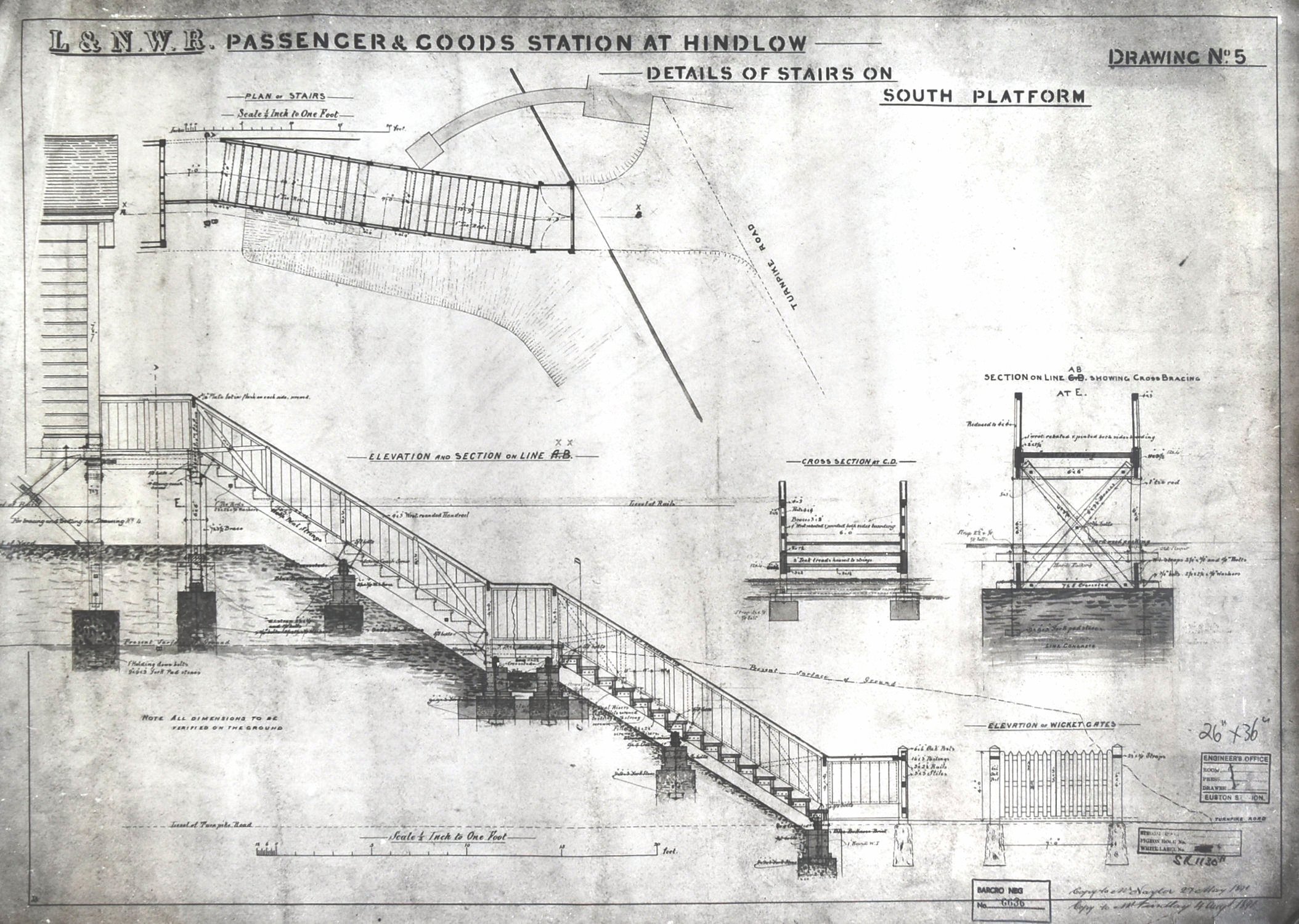 RAILWAYANA - LARGE MAP OF STOCKPORT STATION - Image 3 of 5