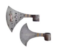 TWO NORTH INDIAN TRIBAL AXE HEADS
