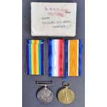 WWI FIRST WORLD WAR MEDAL DUO - NORTHAMPTON REGIMENT