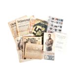 COLLECTION OF FIRST & SECOND WORLD WAR GERMAN EPHEMERA