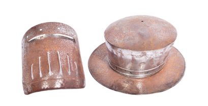 TWO PIECE STEEL HELMET PROP