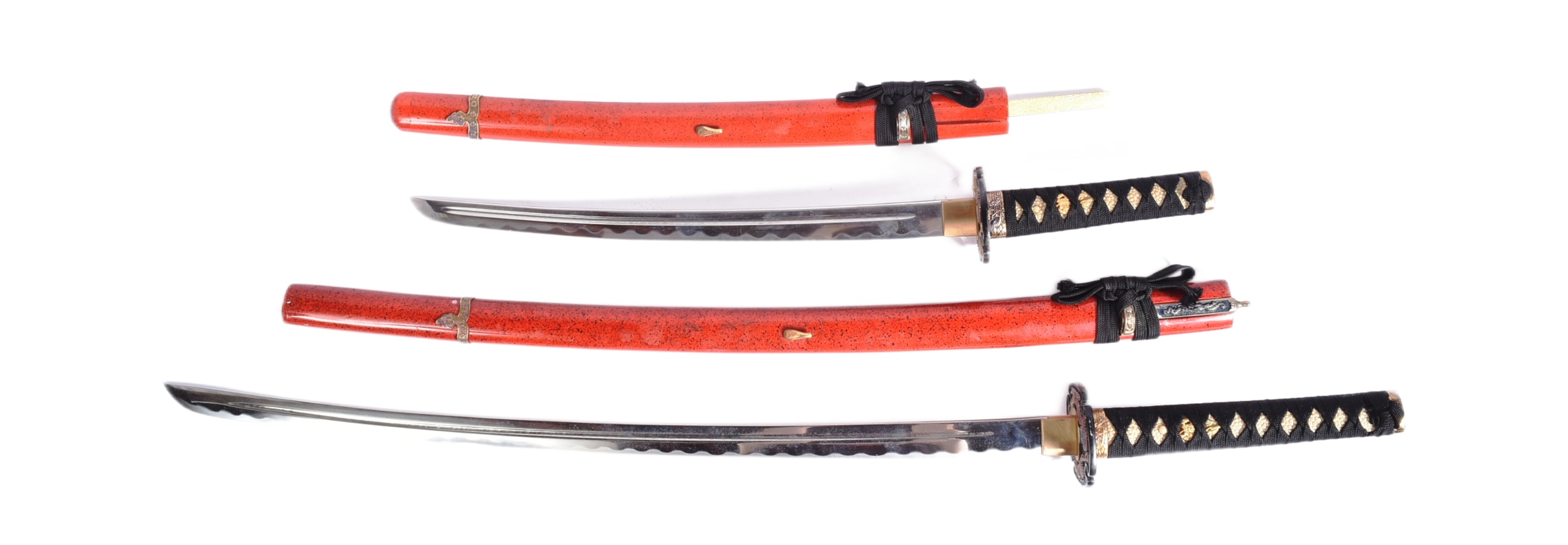 TWO 20TH CENTURY JAPANESE STYLE KATANA SWORDS
