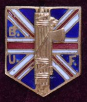 PRE WWII SECOND WORLD WAR BRITISH UNION OF FASCISTS MEMBER BADGE