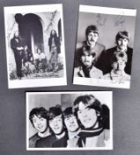 BEATLES - ORIGINAL FAN CLUB PHOTOGRAPHS WITH AUTOGRAPHS