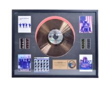 THE BEATLES - RYE BY POST LIMITED EDITION GOLD RECORD & FILMCELS