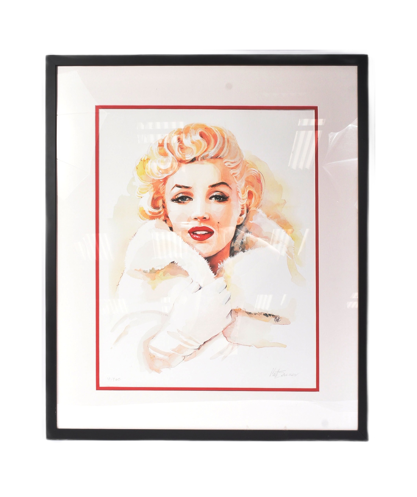 'MARILYN IN WHITE MINK' - MATTHEW JEANES - LIMITED EDITION GICLEE PRINT