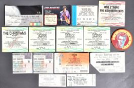 COLLECTION OF CONCERT TICKETS FOR VARIOUS ARTISTS AND BANDS