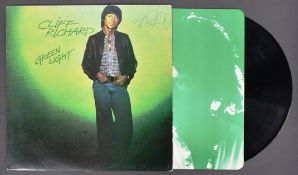 CLIFF RICHARD - GREEN LIGHT - AUTOGRAPHED RECORD LP