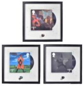DAVID BOWIE - THREE LIMITED EDITION ALBUM ROYAL MAIL STAMP PRINTS