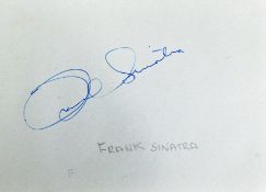 AUTOGRAPH ALBUM - INCLUDING FRANK SINATRA