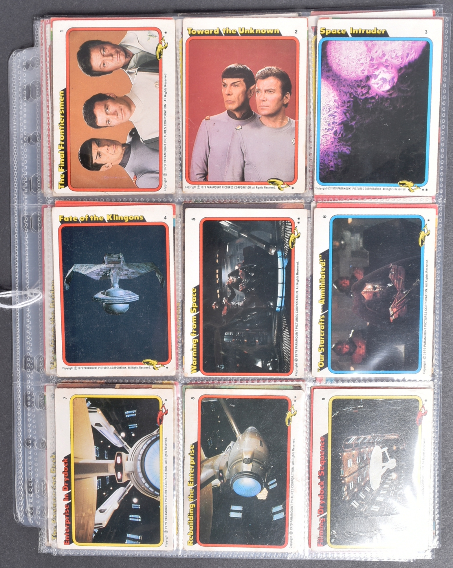 STAR TREK THE MOTION PICTURE - 1979 - FULL SET OF BUBBLEGUM CARDS - Image 2 of 4