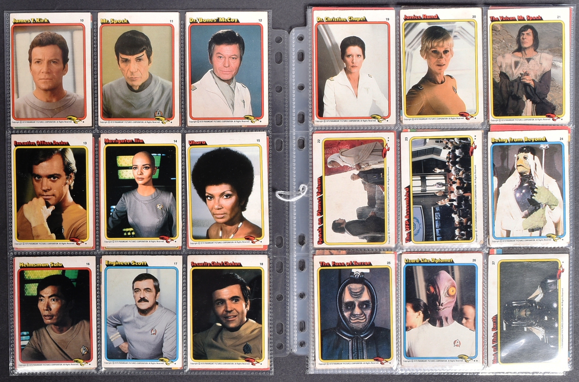 STAR TREK THE MOTION PICTURE - 1979 - FULL SET OF BUBBLEGUM CARDS