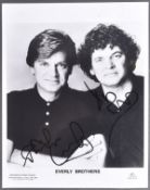 THE EVERLY BROTHERS - AUTOGRAPHED 8X10" PROMO PHOTO