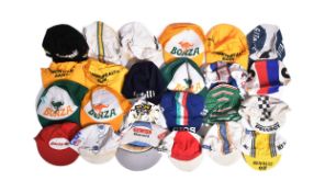 SPORT - COLLECTION OF VINTAGE 1980S CYCLING / MOTOR RACING CAPS