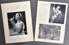 BALLET - COLLECTION OF AUTOGRAPHS